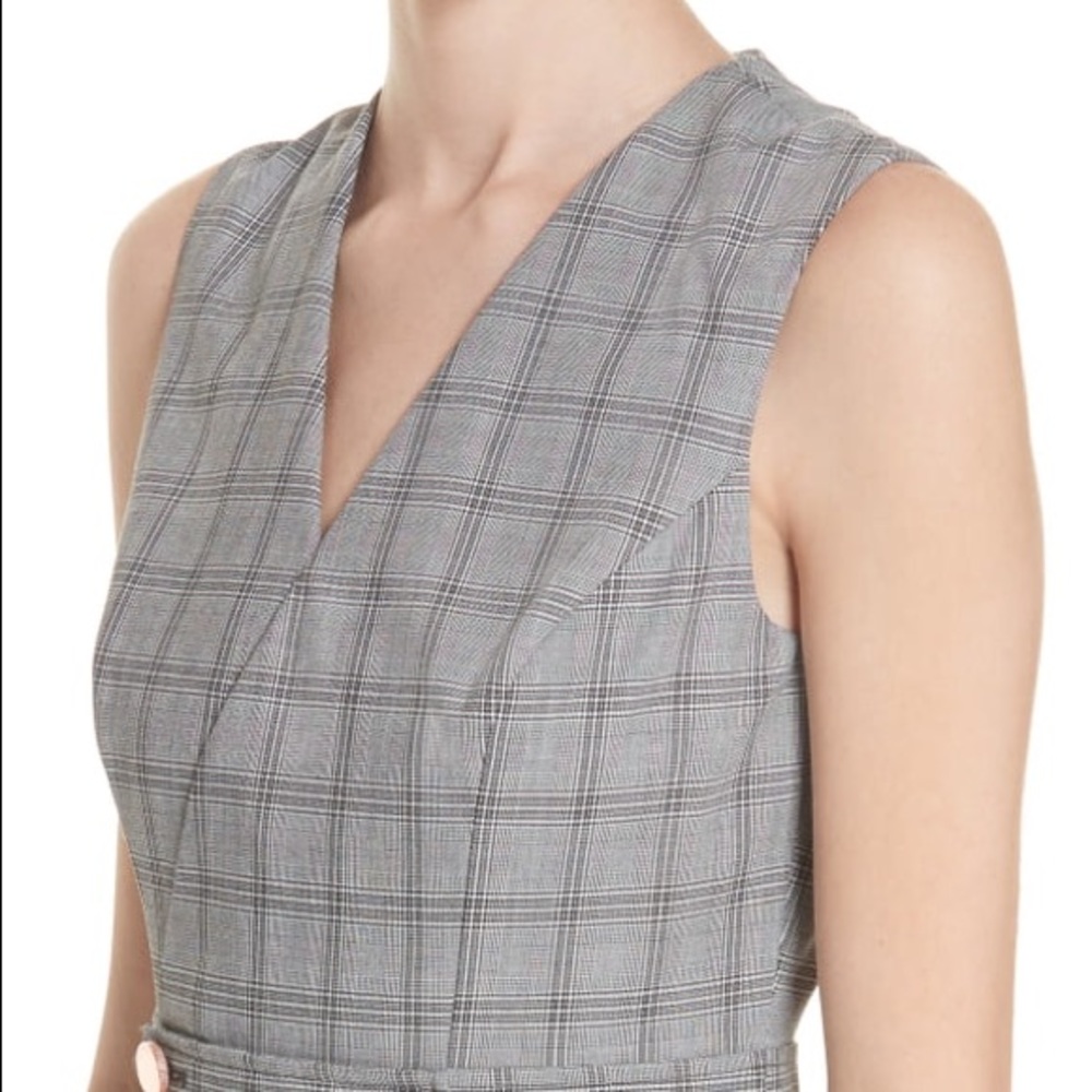 New Ted Baker working title Ristad Check Dress - Picture 3 of 8